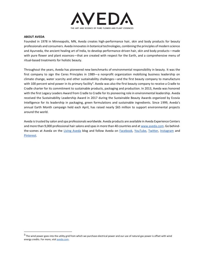 Aveda Botanical Repair Professional Salon Treatment - Press Release (Singapore)-4